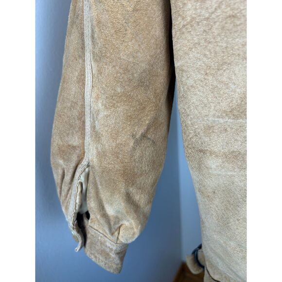 Vintage Compagnie Internationale Express Suede Jacket Bomber Leather L - Picture 8 of 14